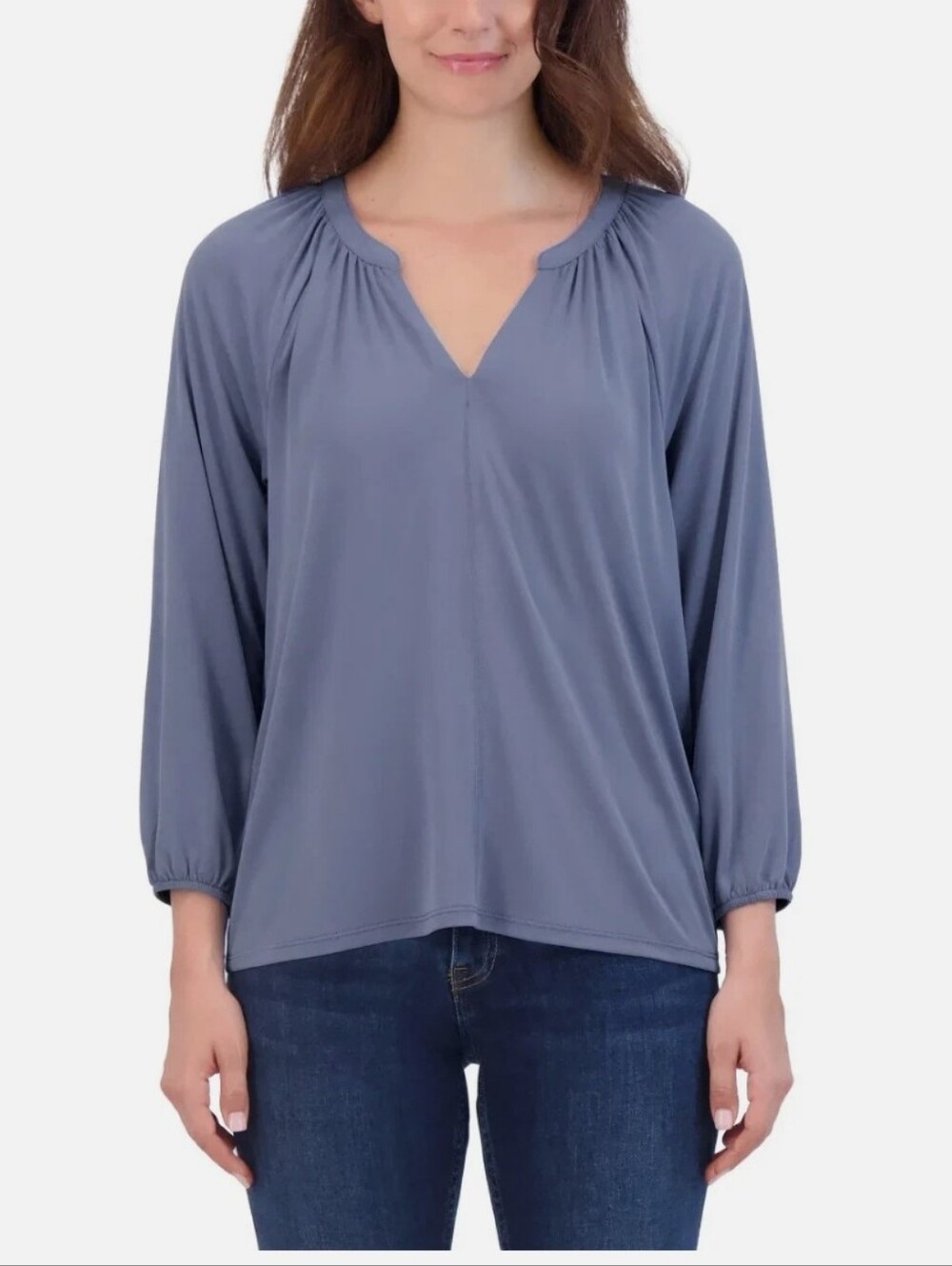 NEW! Lucky Brand Blue 3/4 Sleeve Top Multiple Sizes